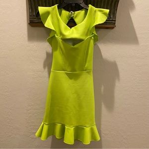 Lime green dress